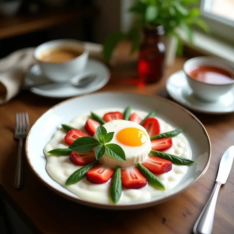 Bowl de Yogur de Soja con Polvo de Moringa y Frutos del Bosque: Desayuno Detox en Capas