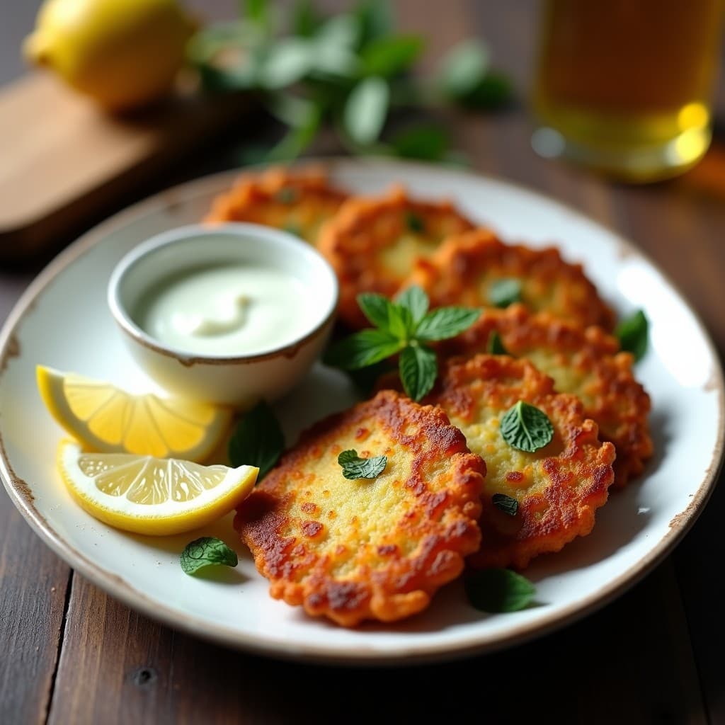 Bplesh de Espinacas y Queso Halloumi: Receta Griega en Airfryer con Salsa de Limón