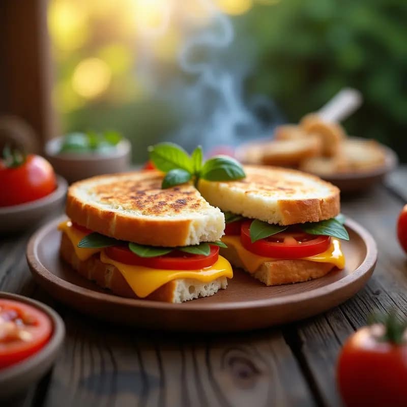 Braai Broodjies Sudafricano: Sándwich a la Parrilla con Queso y Tomate