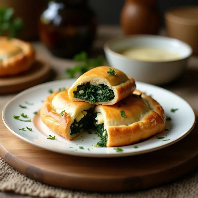 Brak de Hojaldre con Espinacas y Queso Akkawi: Entrante Libanés Sin Horno y Rápido