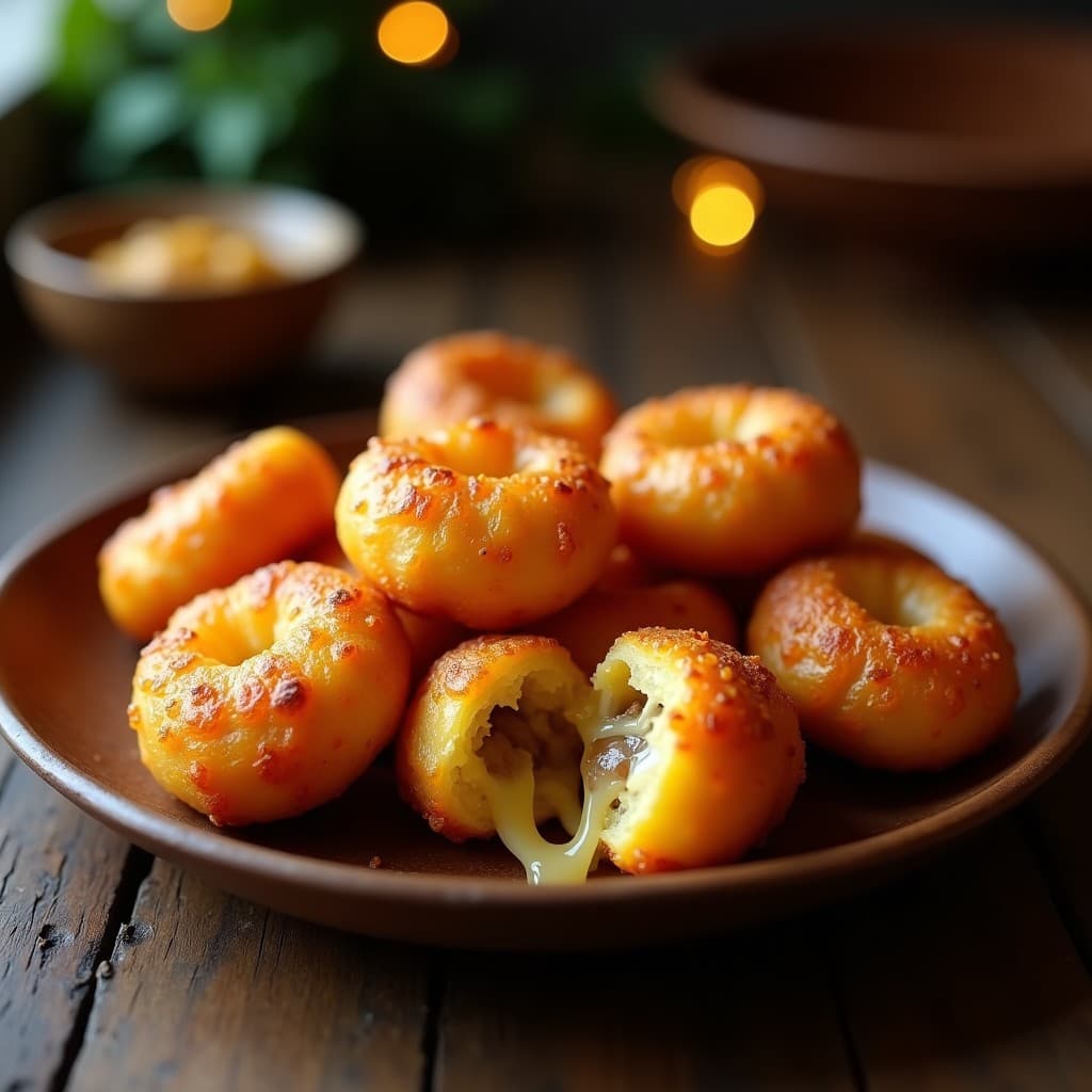 Brasileñas de Queso y Cebolla Caramelizada: Aperitivo Argentino en Airfryer Sin Masa