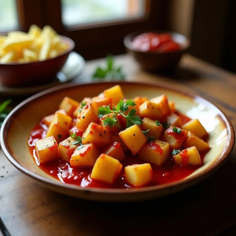 Bravas de Patata y Alcachofas con Salsa Picante: Tapa Innovadora Sin Gluten