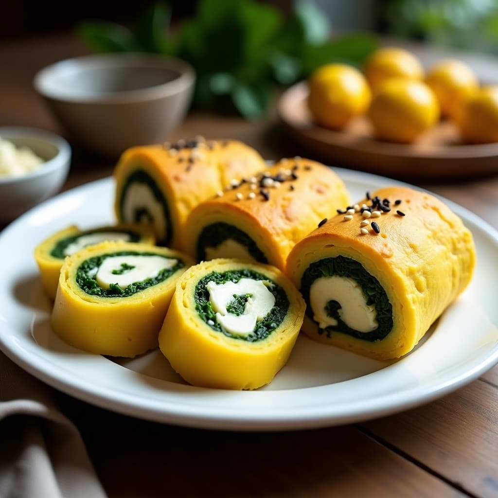 Brazo de Gitano de Espinacas y Queso de Anacardos: Receta Vegana y Sin Horno con Toque Gourmet