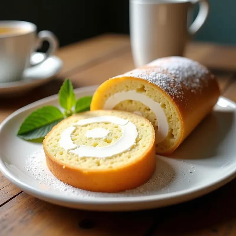 Brazo de Gitano de Nata y Crema: Postre Clásico Español Sin Gluten