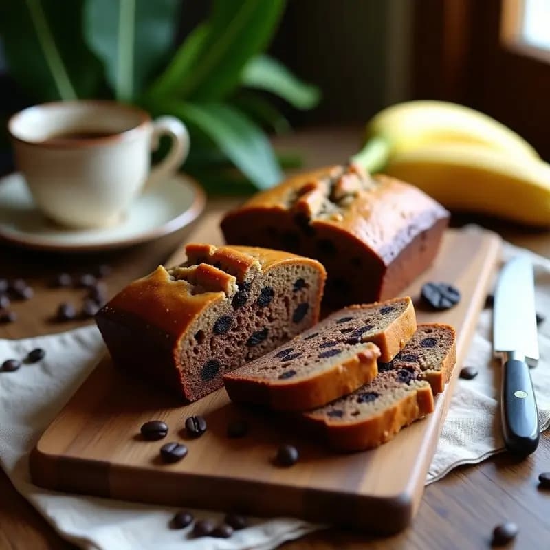 Bread de Plátano y Chocolate Negro: Desayuno Peruano Sin Azúcar y Sin Harina