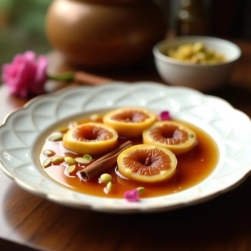 Brehva en Almíbar de Rosa y Cardamomo: Postre Pakistaní Vegano y Aromático en 20 Minutos