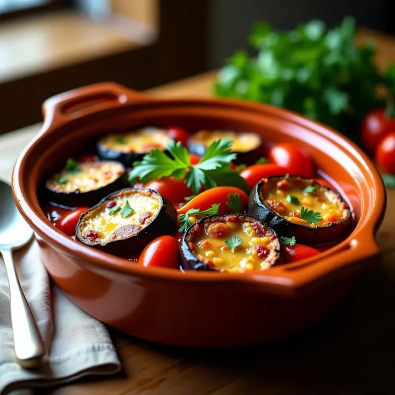 Briam Griego con Calabacín, Berenjena y Tomates: Receta Mediterránea al Horno