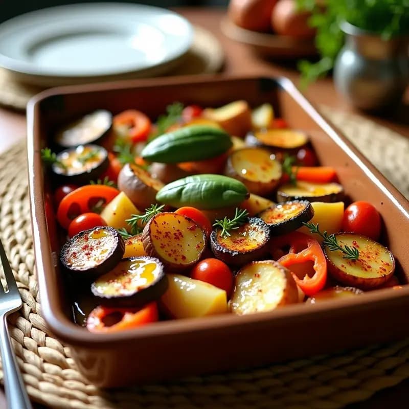 Briam Griego de Verduras Asadas con Aceite de Oliva: Receta Vegana de Verano