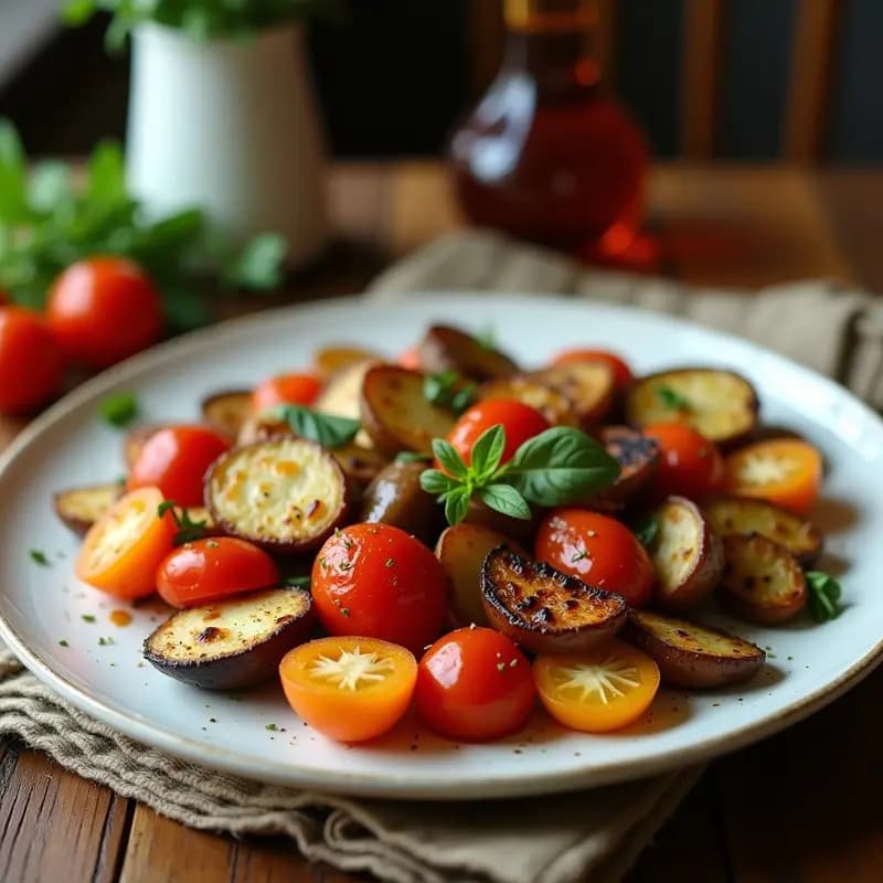 Briam Griego: Horno de Verduras al Estilo Mediterráneo con Aceite de Oliva