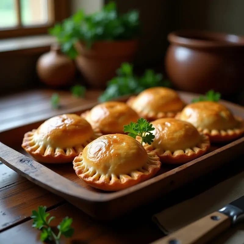 Bridies Escoceses de Carne y Cebolla: Receta Tradicional en Empanadas Individuales