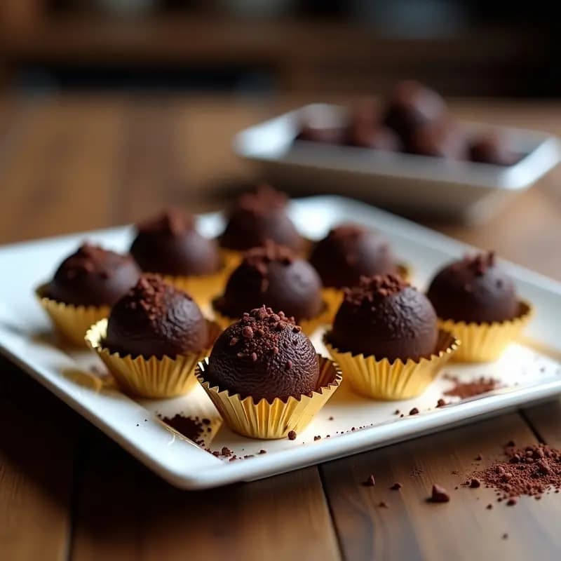 Brigadeiro Brasileño: Dulce de Chocolate con Leche Condensada y Mantequilla