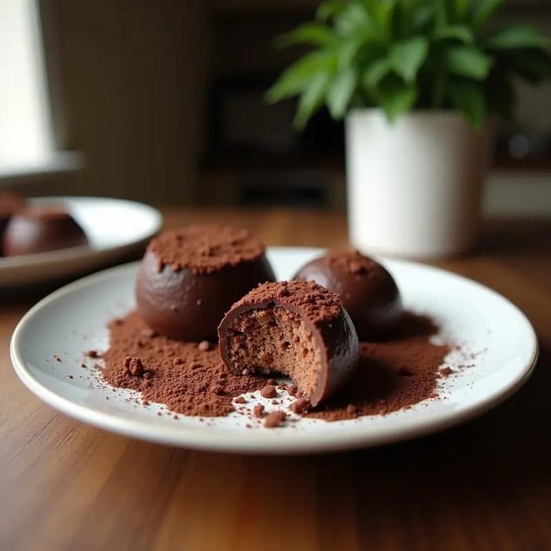Brigadeiro de Cacahuete y Cacao: Dulce Brasileiro Sin Azúcar Refinado