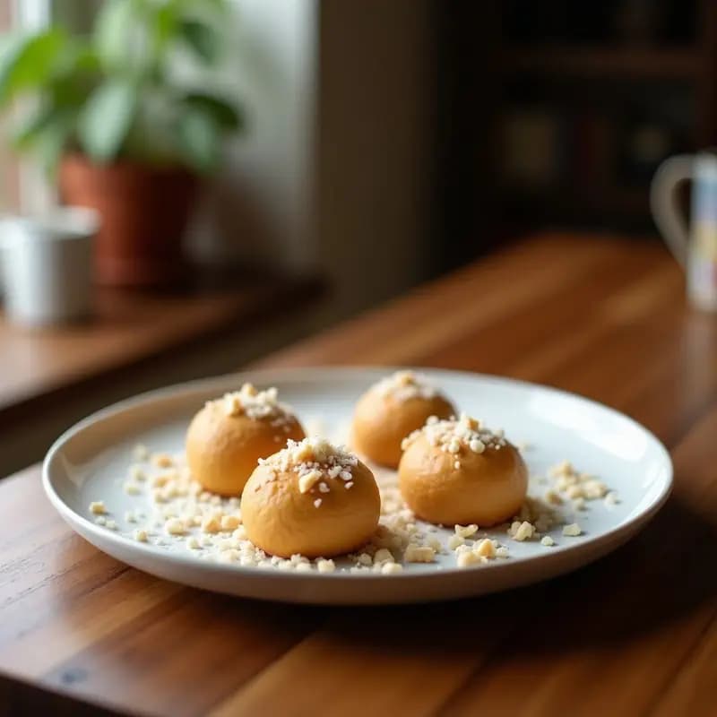 Brigadeiro de Cacahuete y Coco: Postre Brasilero Sin Azúcar con Endulzante de Stevia