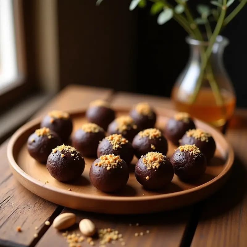 Brigadeiro de Cacahuete y Miel: Postre brasileño sin lactosa y sin azúcar
