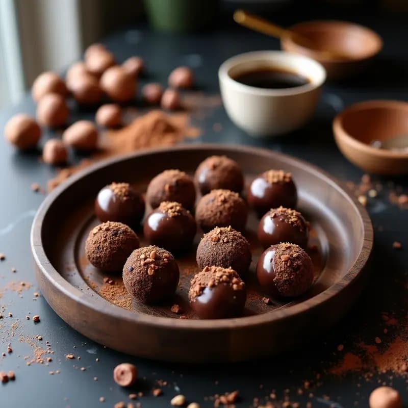 Brigadeiro de Cacao y Avellanas con Toque de Cafeína: Postre Brasilero Keto y Energético
