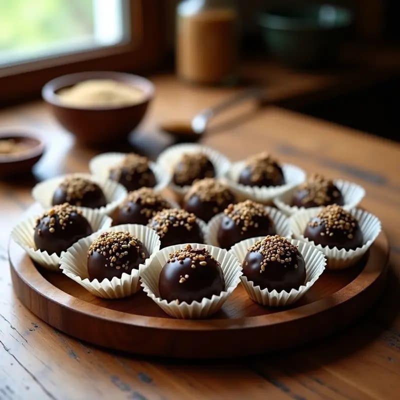 Brigadeiro de Cacao y Tahini: Postre Brasilero Vegano y Alto en Magnesio