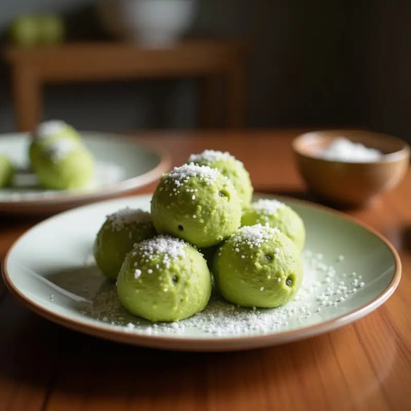 Brigadeiro de Matcha y Coco: Postre Brasileño Sin Lácteos y Energético