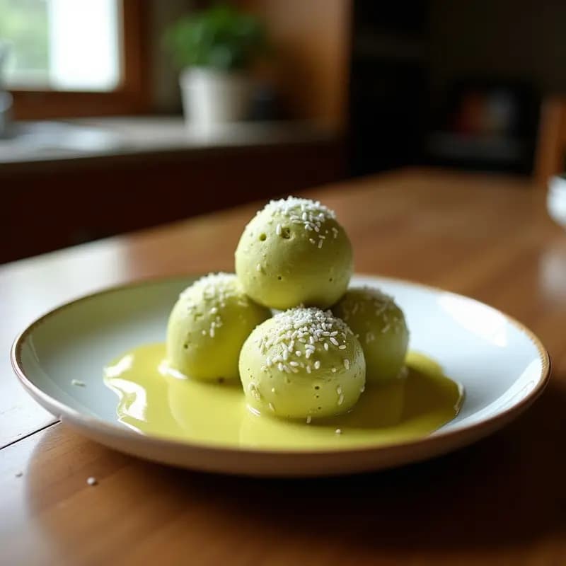 Brigadeiro de Pistacho y Coco: Trufas Brasileñas Sin Azúcar con Toque Tropical