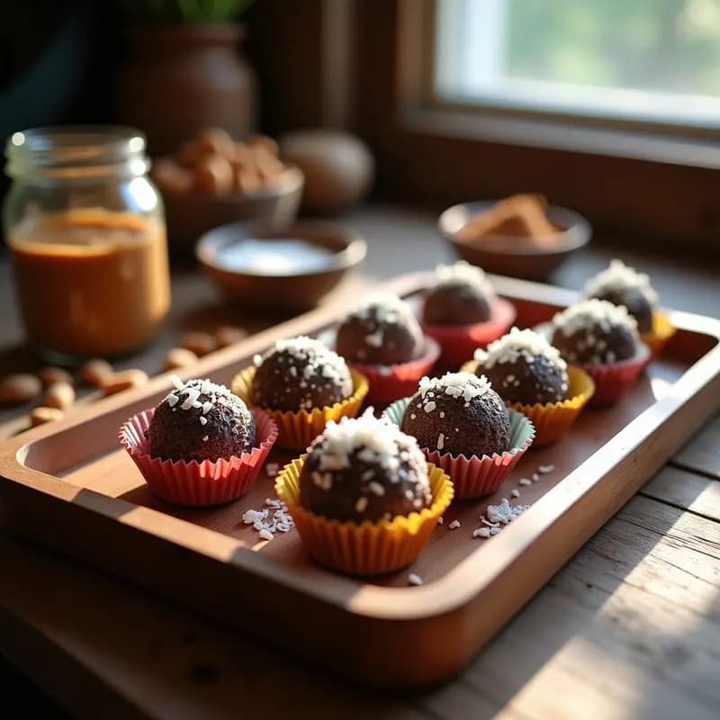 Brigadeiros de Cacahuete y Canela: Dulce Brasilero Sin Lactosa y Sin Horno