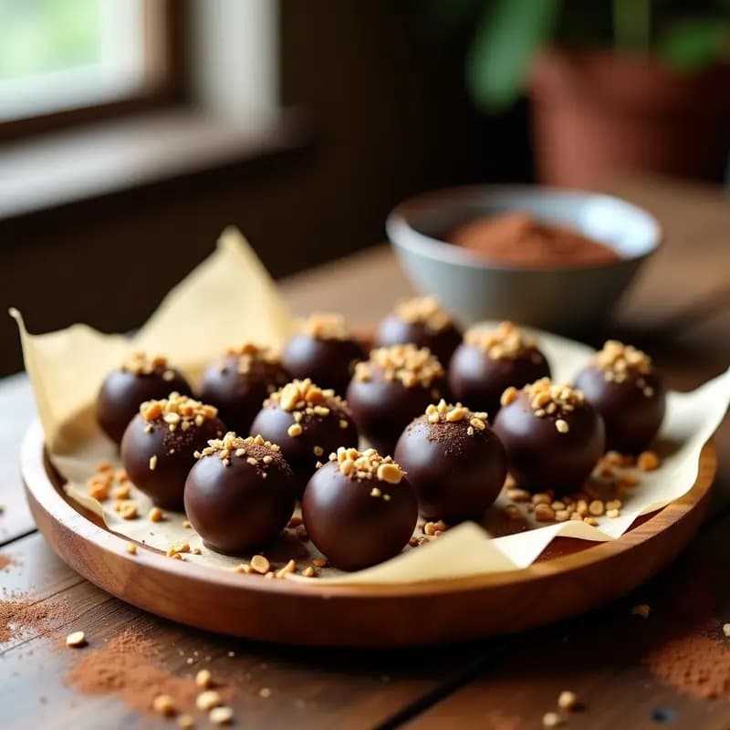 Brigadeiros de Cacahuete y Chocolate: Dulce Brasileño Sin Lácteos y Keto