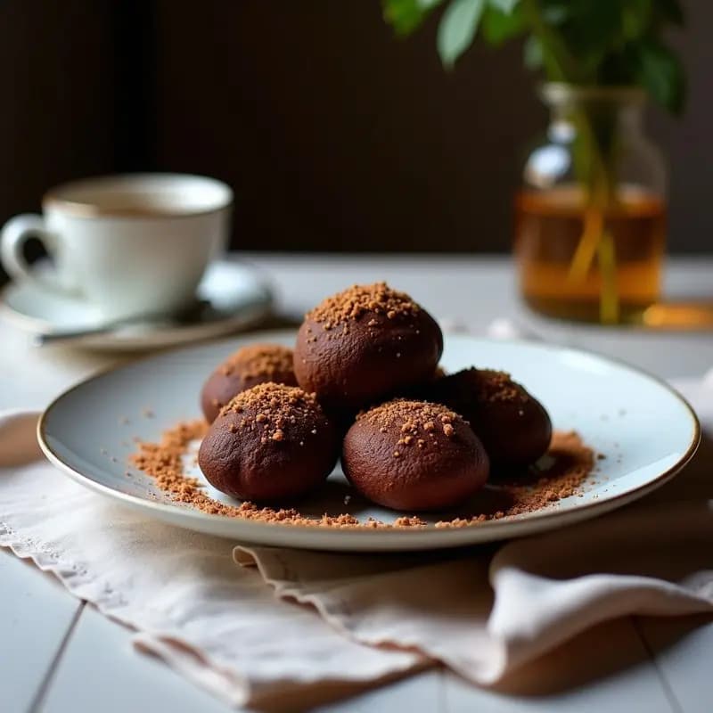Brigadeiros de Cacahuete y Chocolate Negro: Postre Brasilero Sin Azúcar en 3 Ingredientes