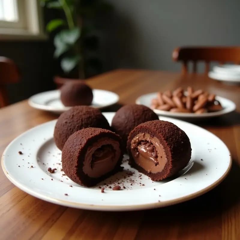 Brigadeiros de Chocolate y Castaña: Postre Brasieño Sin Gluten y Sin Horno