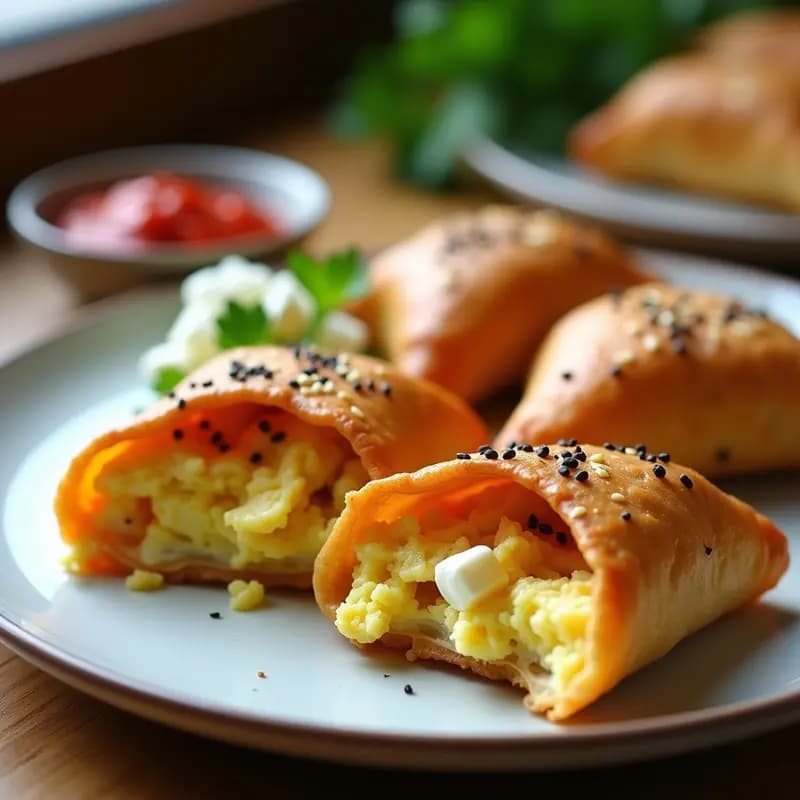 Brik de Atún y Huevos con Harissa: Entrante Tunecino Crujiente en Airfryer