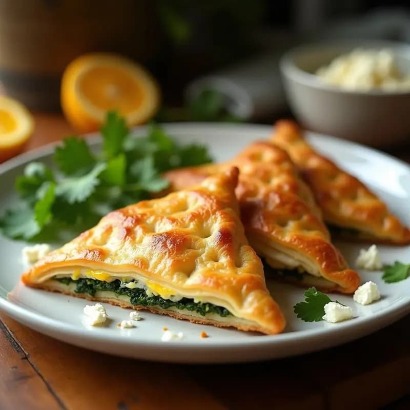 Brik de Espinacas y Huevo: Empanadillas Tunesinas Crujientes en Airfryer