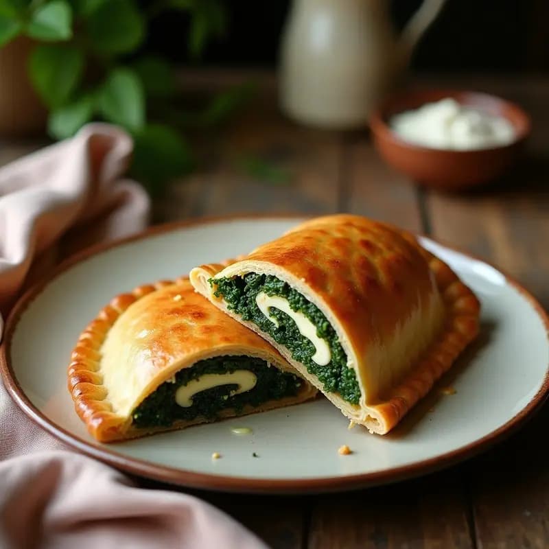 Brik de Espinacas y Piñones: Empanada Tunecina Vegana en Airfryer