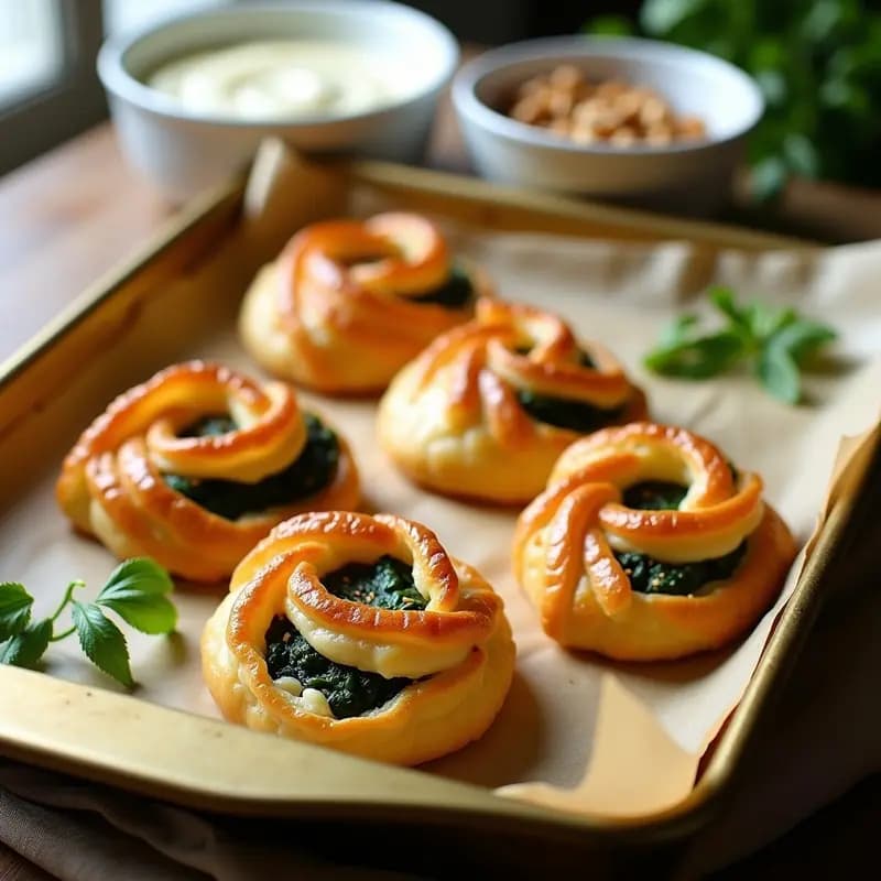 Brik de Espinacas y Queso de Cabra con Hojas de Filo: Aperitivo Tunecino en 15 Minutos