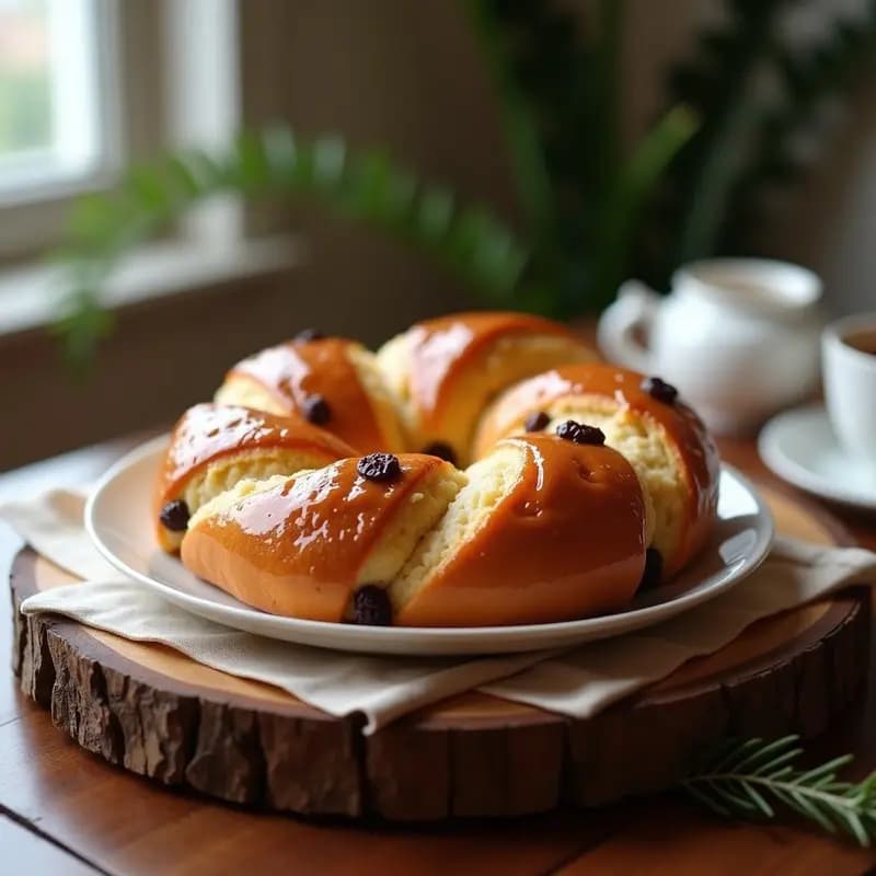 Brioche de Canela y Pasas con Glaseado de Erythritol: Desayuno Keto Sin Azúcar
