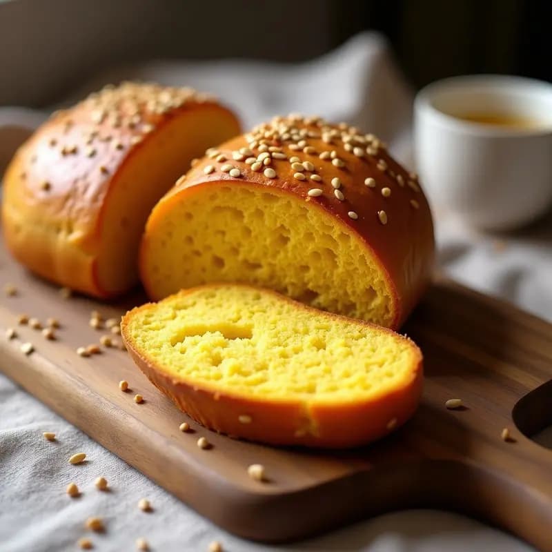Brioche de Cúrcuma y Miel: Pan Francés Antiinflamatorio y Sin Lactosa