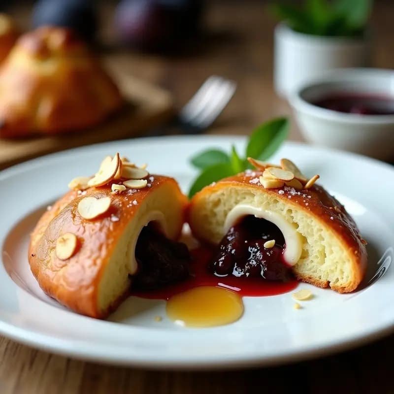 Brioche Francés Relleno de Foie Gras y Compota de Higos: Desayuno Gourmet en 25 Minutos