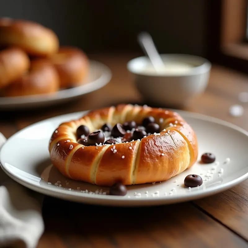 Brioche Francés con Chocolate y Sal: Postre en Airfryer Sin Harina de Trigo