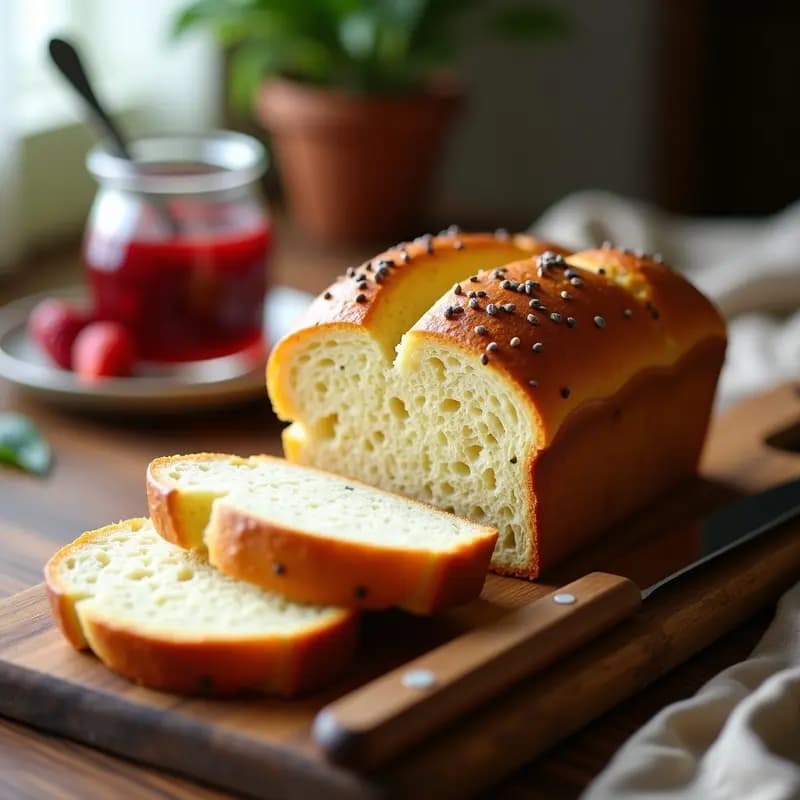 Brioche Francés Sin Gluten con Semillas de Chía: Desayuno Esponjoso y Saludable