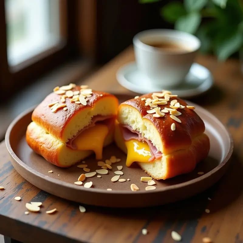 Brioche Francés Relleno de Jamón y Queso Gruyère: Receta en Airfryer y Ultraesponjosa