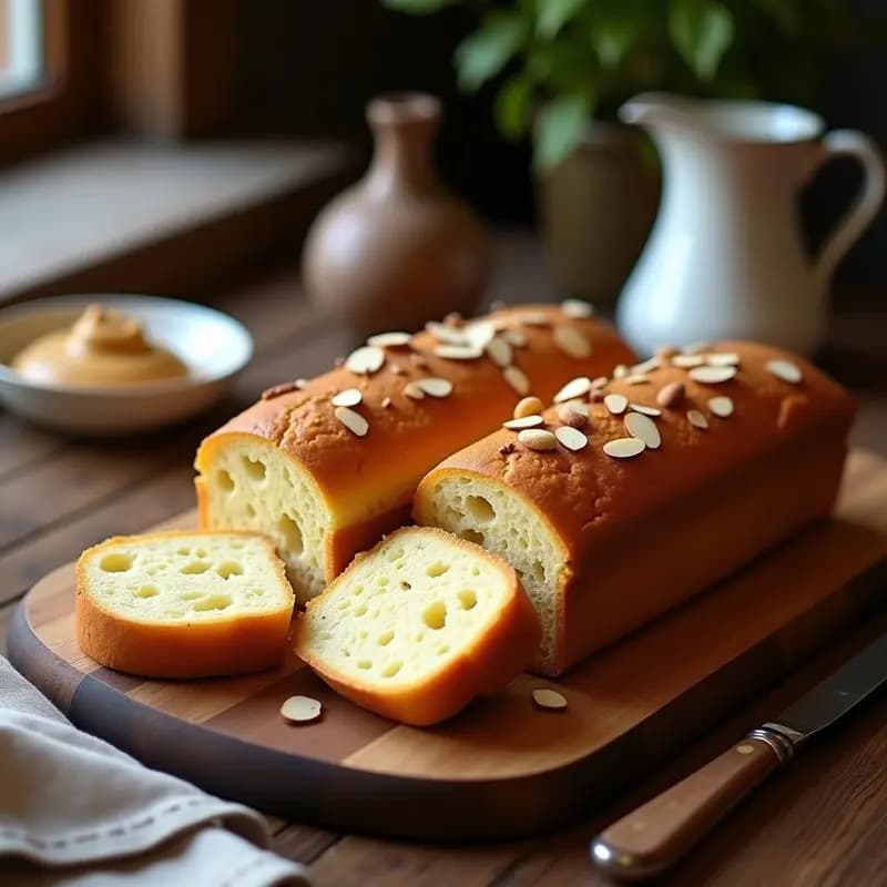 Brioche de Mantequilla de Almendras y Plátano: Desayuno Francés Sin Gluten