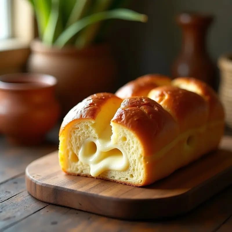Brioche de Panela y Queso: Desayuno Colombiano Dulce y Esponjoso