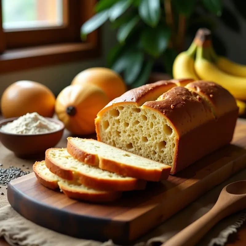 Brioche de Plátano Macho: Pan Dulce Colombiano Sin Harina y Sin Azúcar