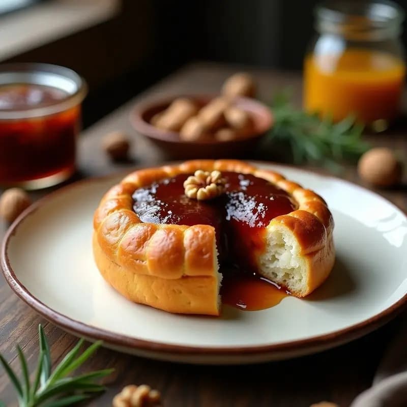 Brioche Francés Vegano con Mermelada de Higos y Nueces: Desayuno Dulce en Airfryer