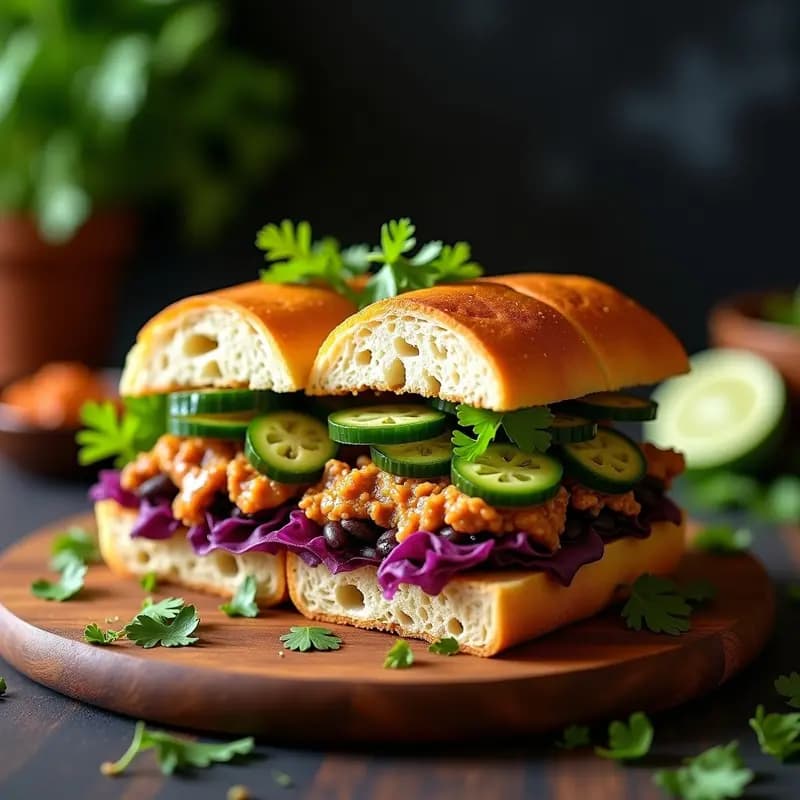 Bриос Mexicana de Tuna y Frijoles Negros: Torta de Pan con Toque Picante