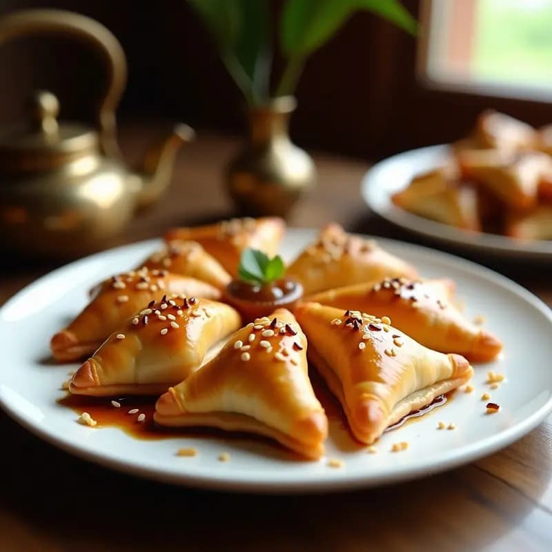 Briouats de Almendras y Miel de Dátiles: Postre Marroquí en Airfryer
