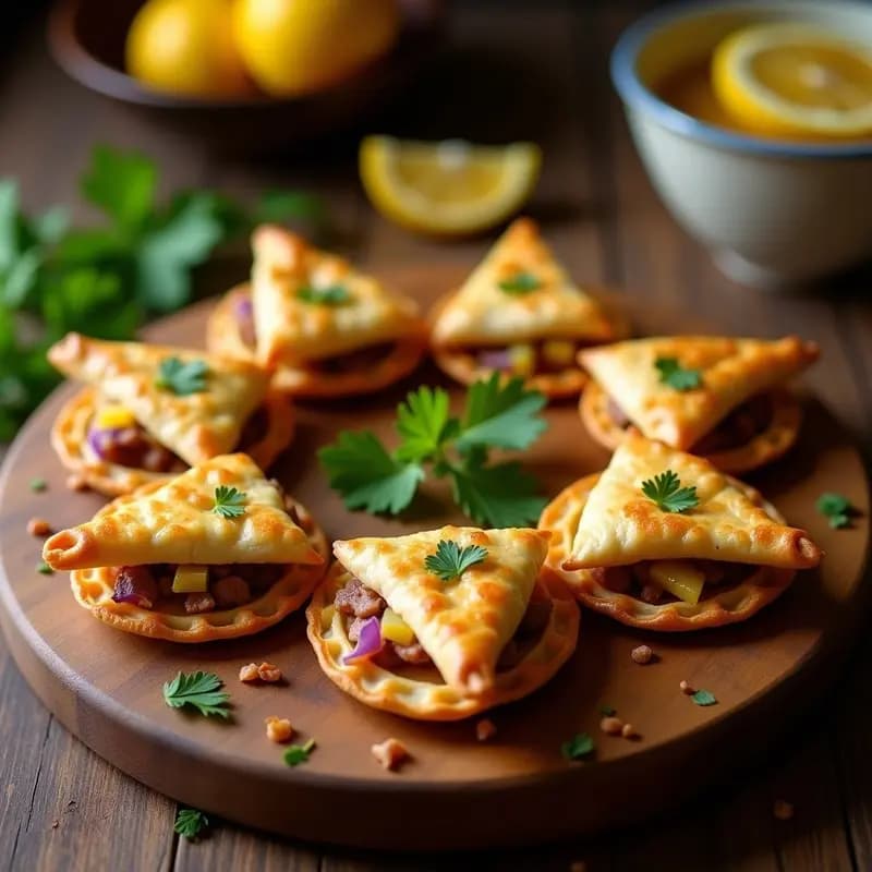 Briouats de Atún y Limón Confitado: Entrante Marroquí Crujiente en Airfryer