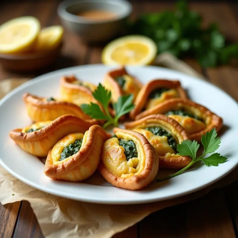 Briouats de Espinacas y Queso de Almendras: Aperitivo Marroquí Crujiente en Sartén