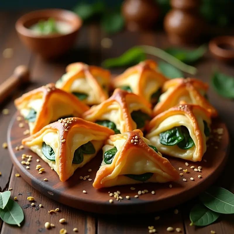 Briouats de Queso de Cabra y Espinacas: Entrante Marroquí en Hojaldre Filo