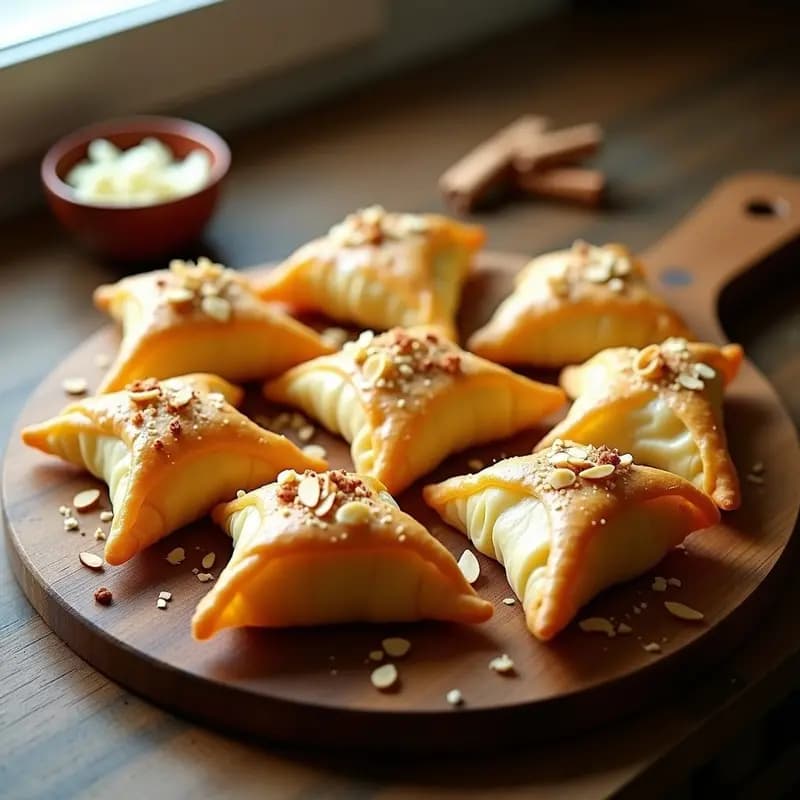 Briouats Maroquíes de Queso y Miel: Entrante Dulce y Salado en 20 Minutos