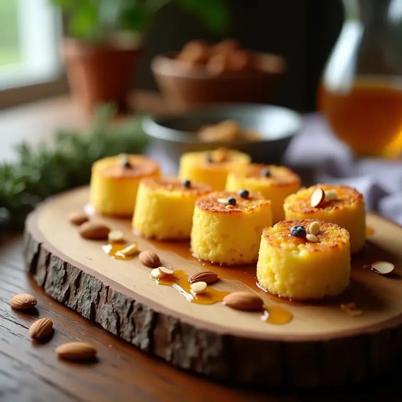 Briquetas de Polenta y Queso de Cabra: Aperitivo Francés Crujiente en Airfryer