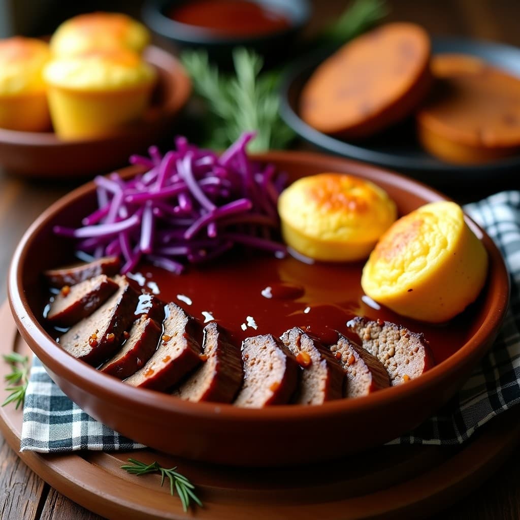 Brisket Vegano de Seitán con BBQ de Dátiles: Receta al Estilo Texano en Olla Lenta