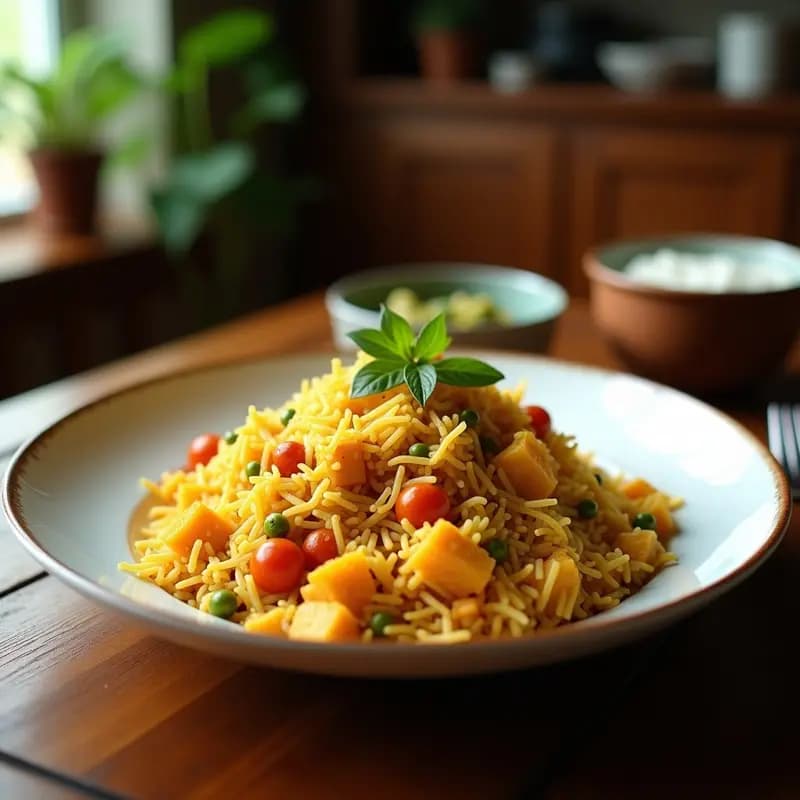 Briyani de Verduras con Azafrán y Leche de Coco: Receta India Vegana y Aromática