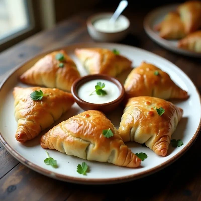 Briyat de Espinacas y Queso Feta: Empanada Judía de Marruecos en 25 Minutos